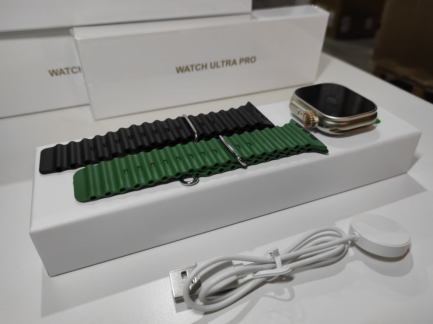 Smartwatch Ultra Pro con 2 correas ( verde + negro ) - additional image 7