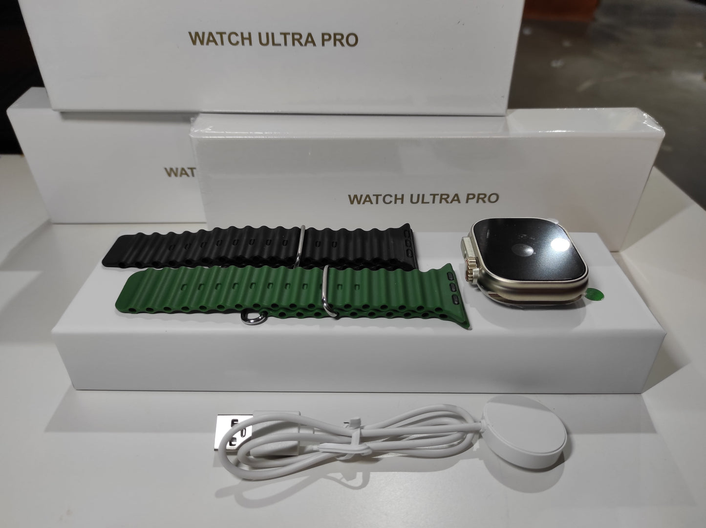 Smartwatch Ultra Pro con 2 correas ( verde + negro ) - additional image 4